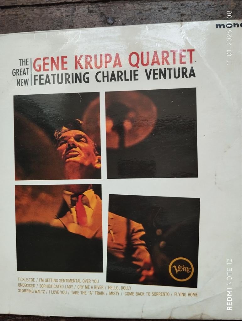 GENE KRUPA QUARTET ft Charlie Ventura, 1980 tot heden, Overige formaten, Ophalen of Verzenden, Zo goed als nieuw