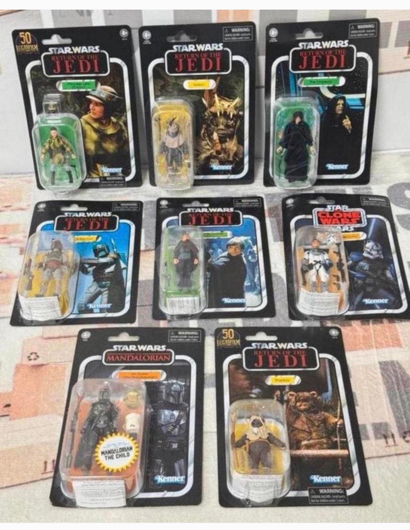 Partij 8x STAR WARS poppetjes figure TVC Kenner Hasbro NIEUW, Nieuw, Ophalen of Verzenden, Actiefiguurtje, H
