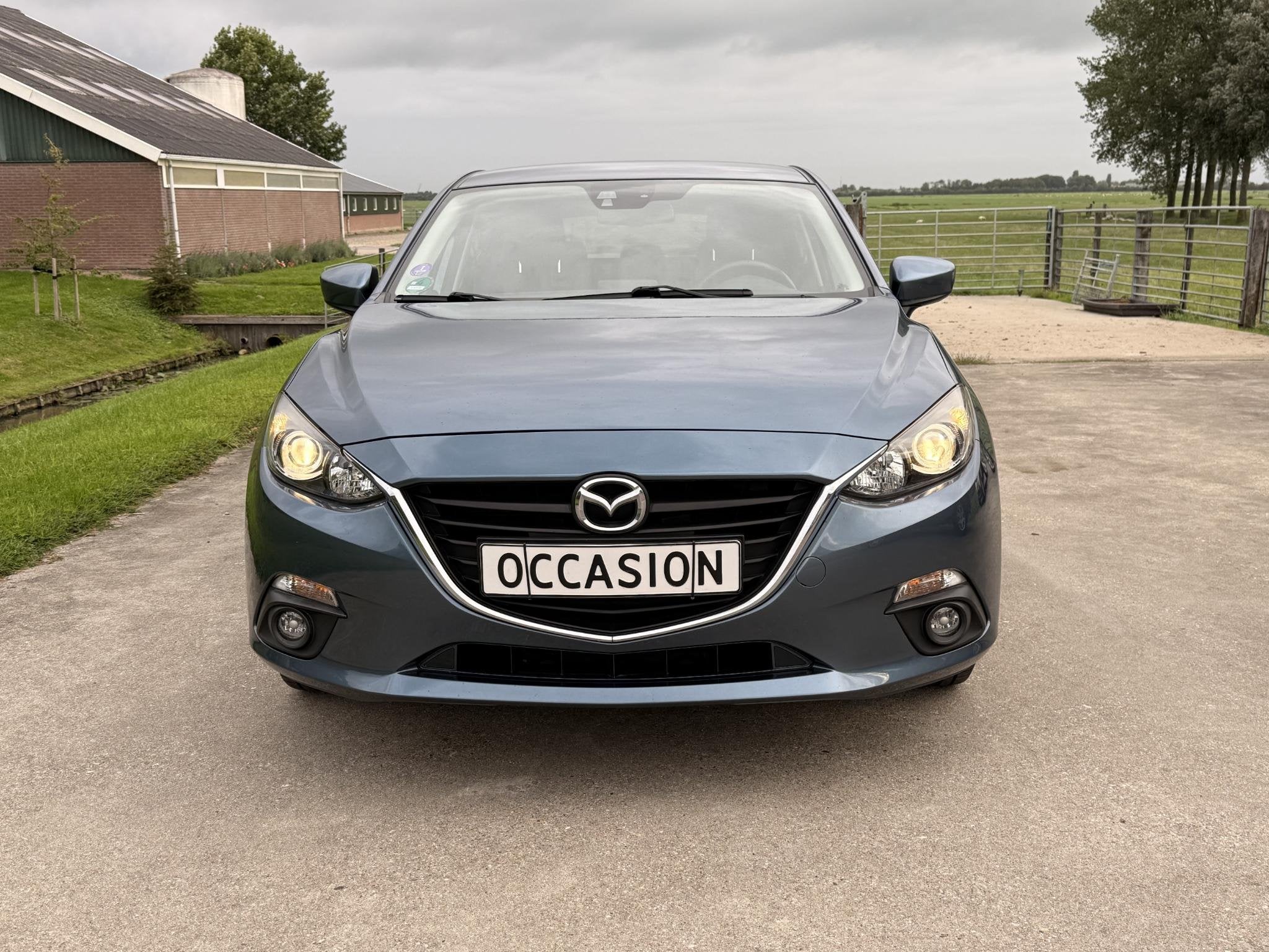 Mazda 3 2.0 TS AUTOMAAT | CARPLAY | CAMERA | CRUISE, Auto's, Stof, Gebruikt, Blauw, Bedrijf