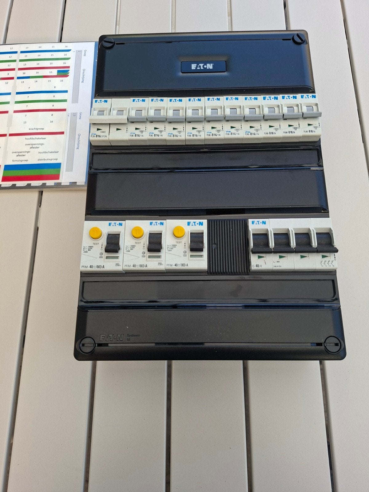 Eaton Groepenkast 10 Groepen met Kookgroep, Ophalen of Verzenden, Zo goed als nieuw, Eaton, Groepenkast