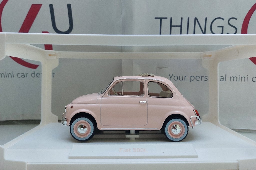 Norev 1:18 Fiat 500 L 1968 roze New baby gift nieuw, Ophalen of Verzenden, Nieuw, Auto, Norev
