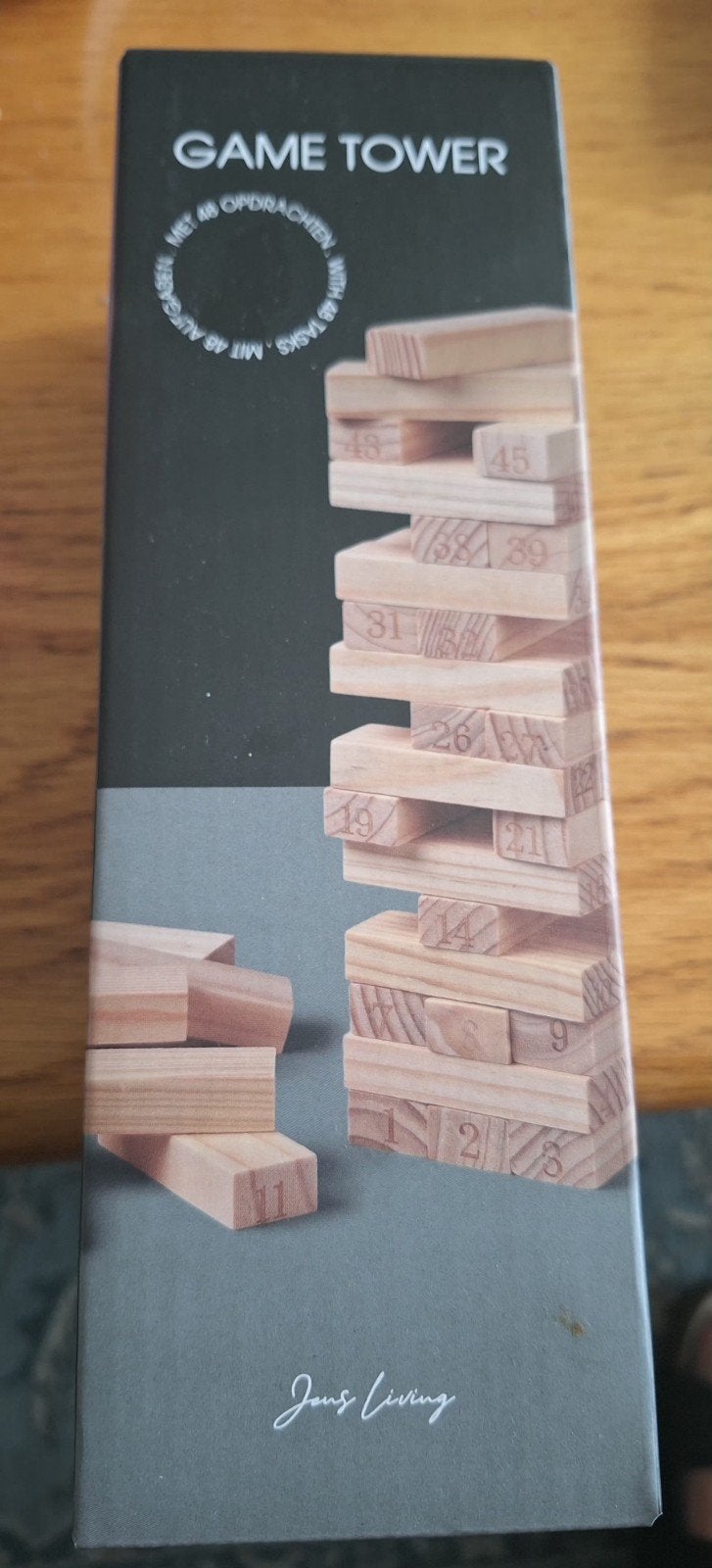 Game Tower met 48 opdrachten - Jens Living, Vijf spelers of meer, Ophalen of Verzenden, Nieuw, Jens Living