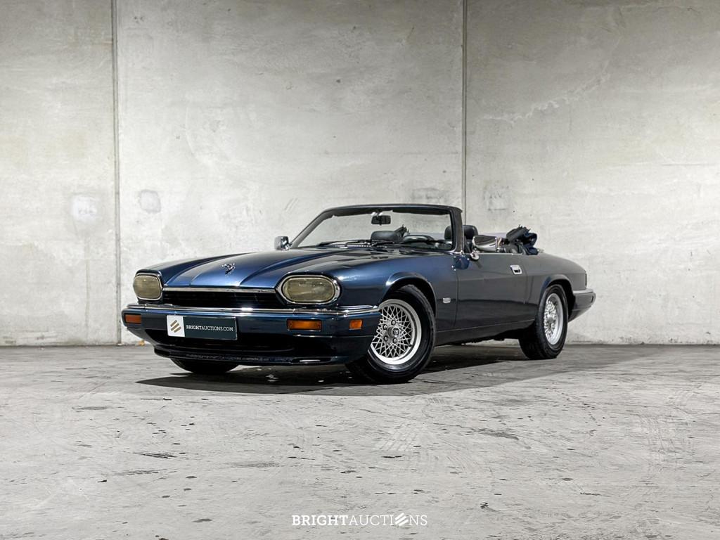 Jaguar XJ-S Convertible 4.0 l6 (bj 1994, automaat), Auto's, Oldtimers, Automaat, Cabriolet, Blauw, Bedrijf