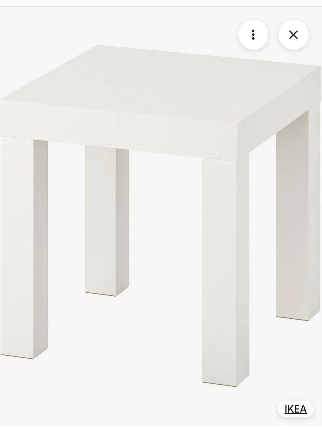 Nieuw IKEA LACK bijzettafeltje wit 35x35 cm, Ophalen of Verzenden