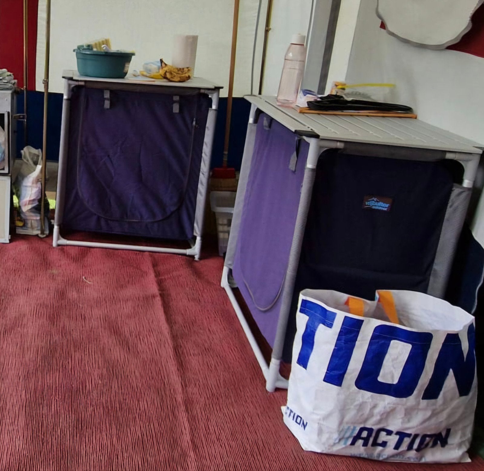 Twee inklapbare campingkastjes van de Vrijbuiter, Caravans en Kamperen, Ophalen of Verzenden, Gebruikt