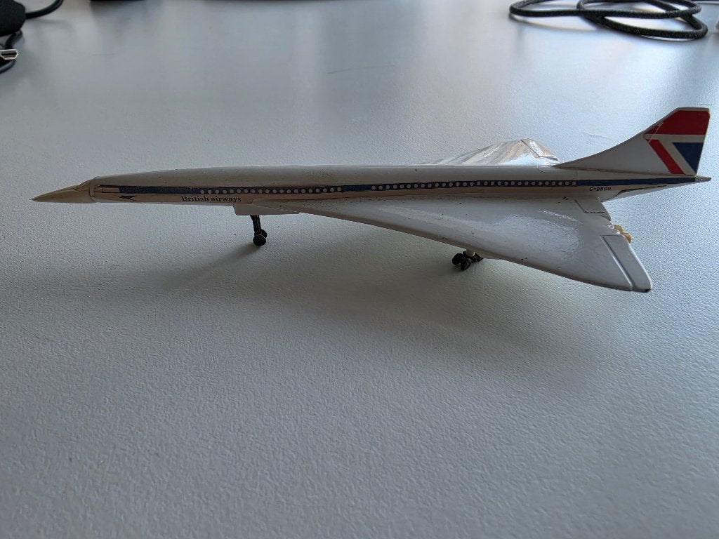 Concorde corgi , metalen model, Overige merken, Ophalen of Verzenden, Vliegtuig, Gebruikt
