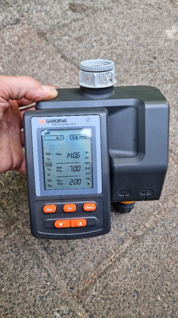 Gardena multicontrol duo  regencomputer 2x kanalen/groepen, Ophalen of Verzenden, Zo goed als nieuw, Overige typen