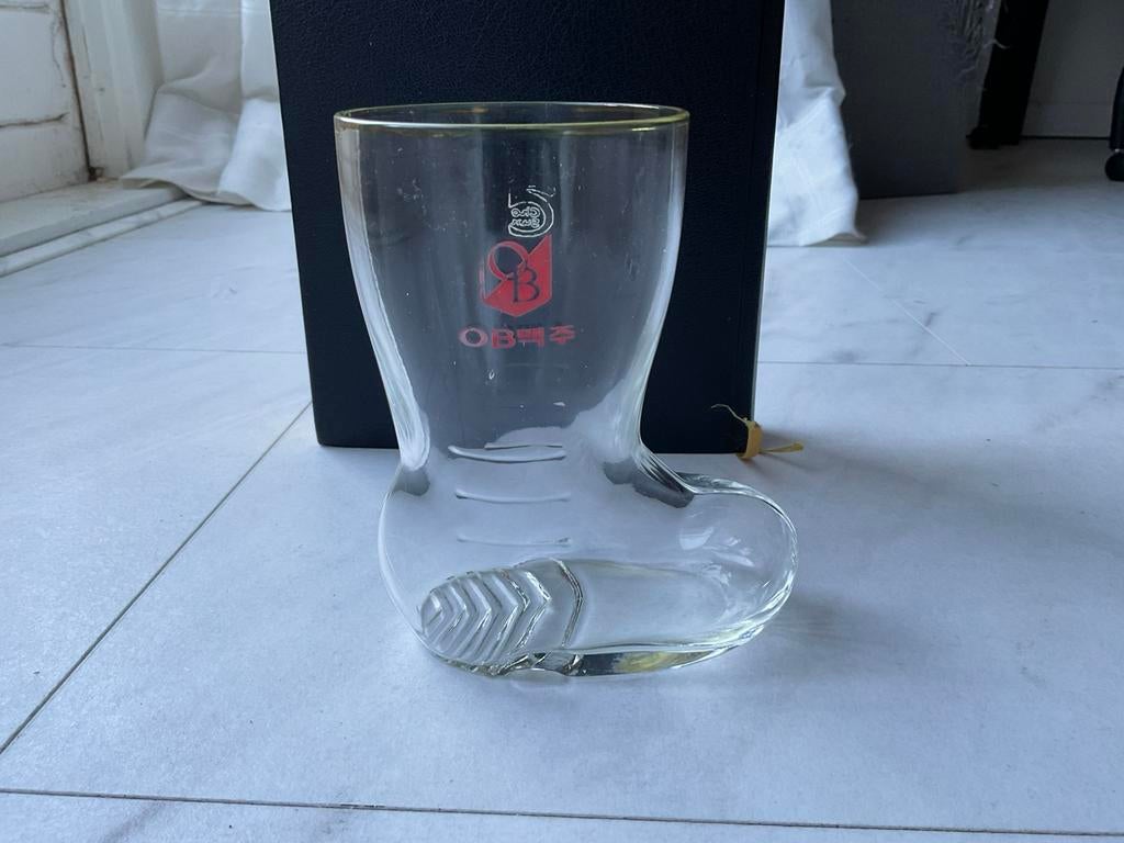 UNIEK Koreaans bierlaars / OB, Verzamelen, Ophalen of Verzenden, Gebruikt, Glas of Glazen, Overige merken