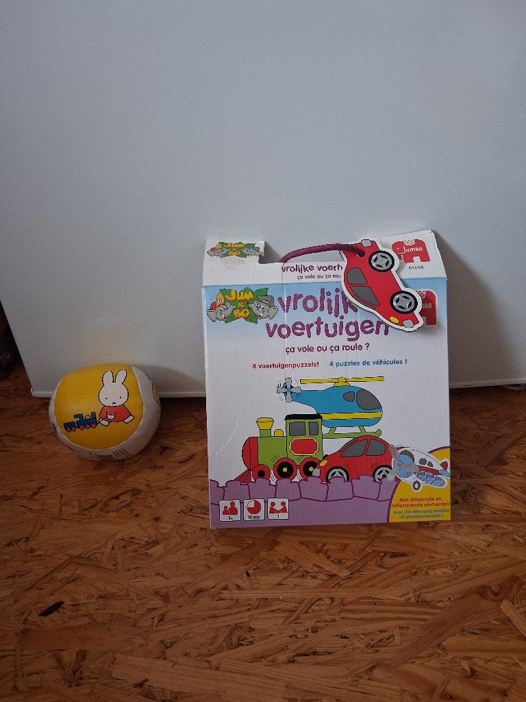 Nijntje zachte bal, spel de vrolijke voertuigen, Ophalen of Verzenden, Zo goed als nieuw, Overige typen