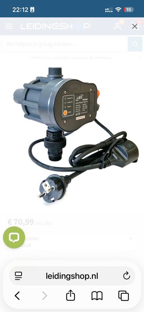 LEO Presscontrol PS-04A, Ophalen of Verzenden, Nieuw, Elektrisch, Beregeningspomp