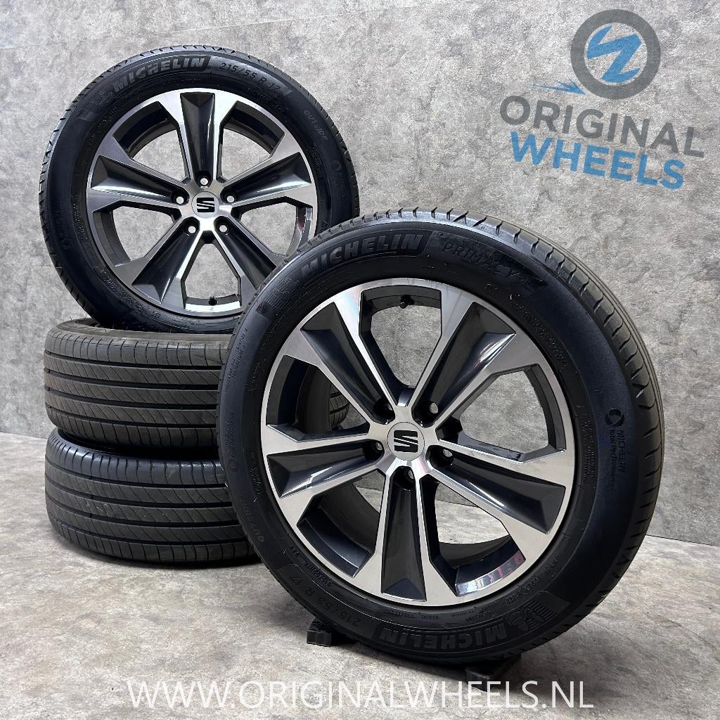 17 inch originele velgen + zomerbanden Seat Ateca, Frank_derks@hotmail.com, 5712GG 9, Banden en Velgen, 17 inch
