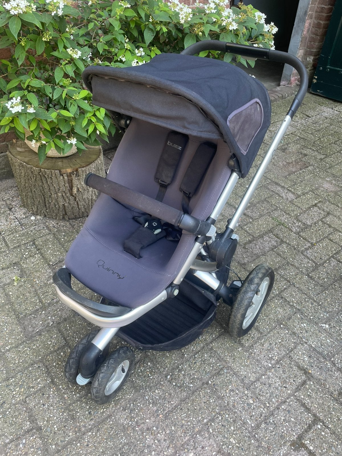 Quinny Buzz combi kinderwagen met reiswieg en veel extra’s, Ophalen, Gebruikt, Luchtbanden, Quinny