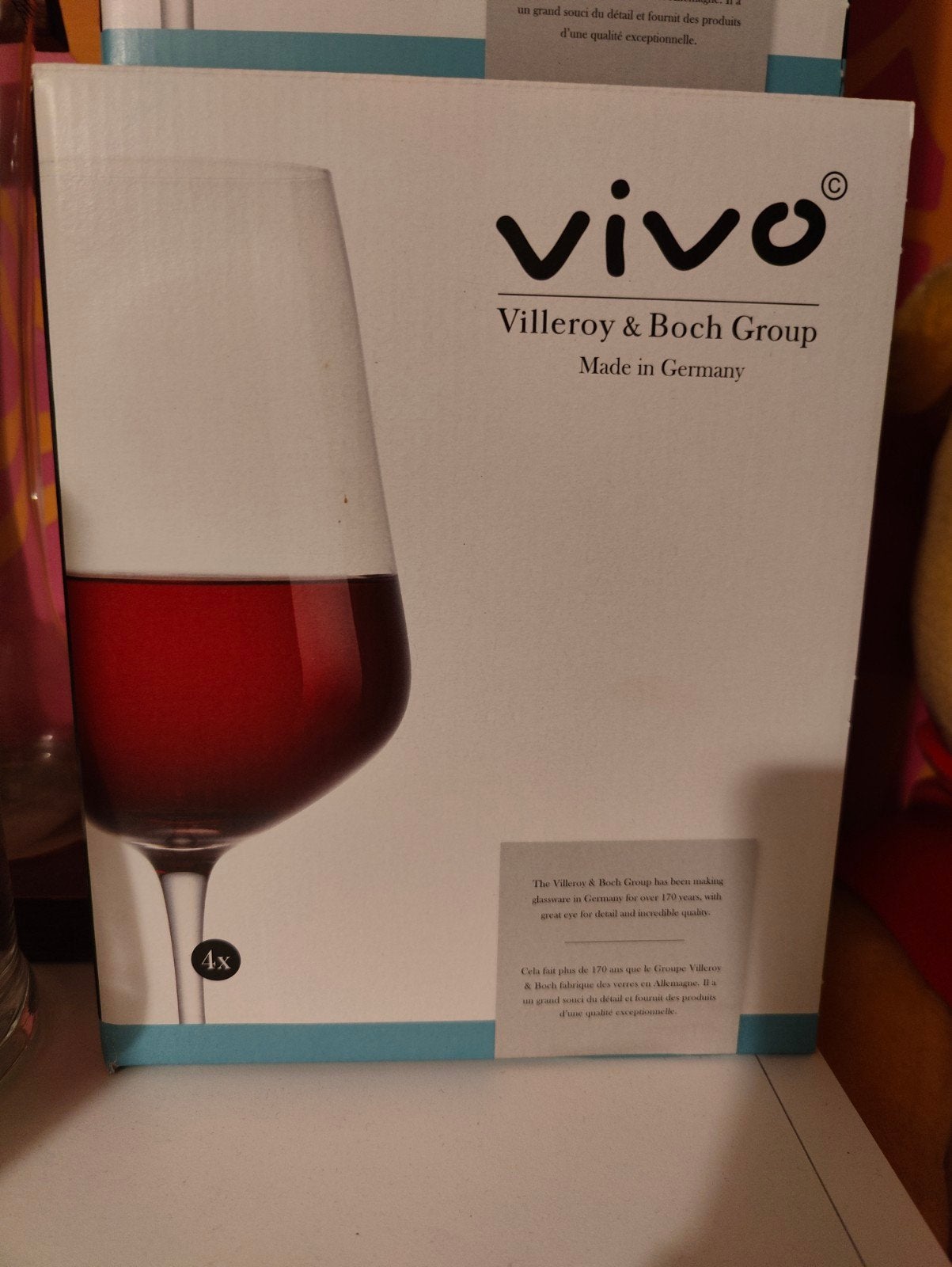 Vivo Villeroy & Boch rode wijn glazen, Ophalen, Nieuw, Overige typen