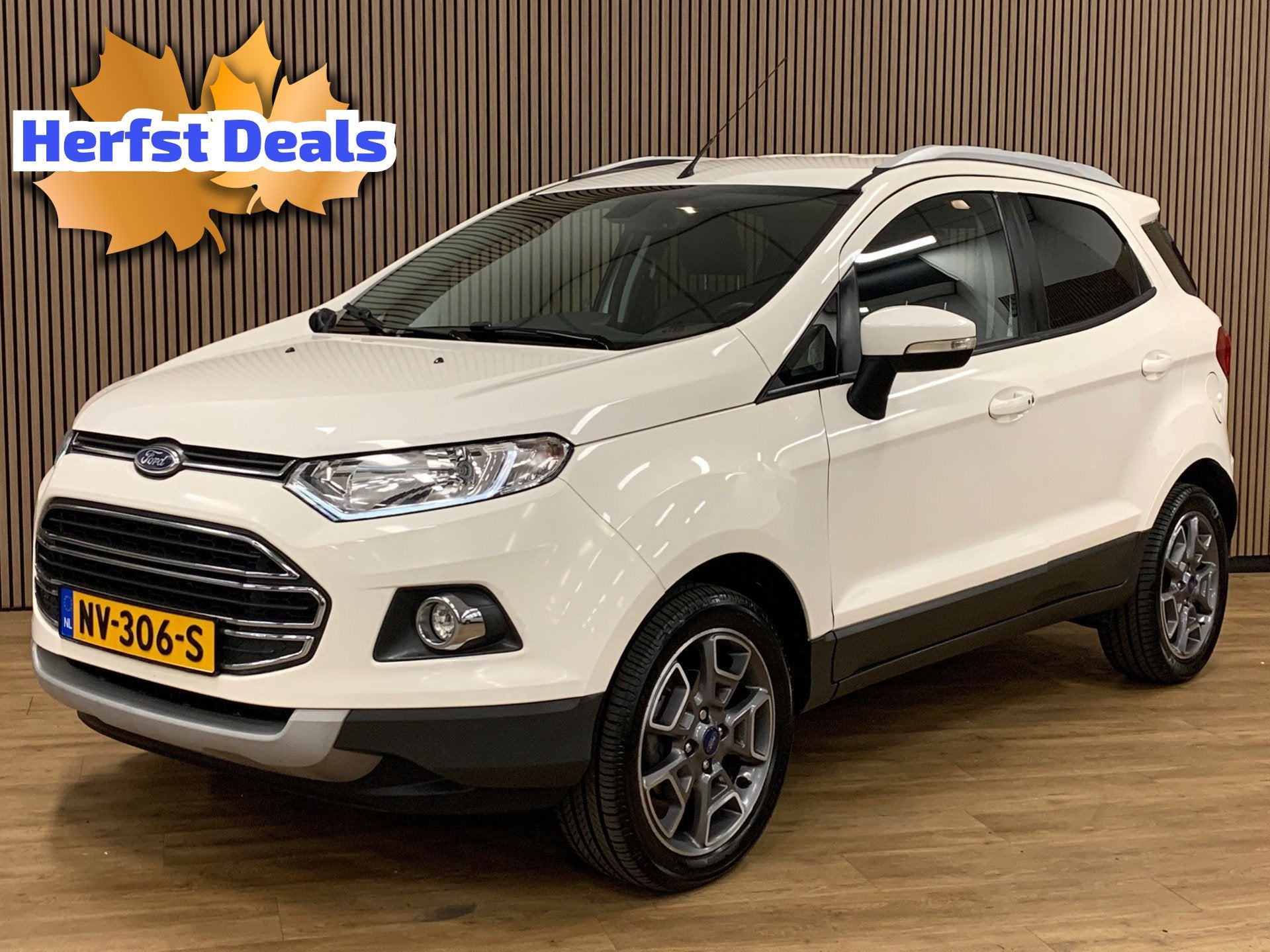 Ford EcoSport 1.0 EcoBoost Titanium|92000KM|Climate Control|, Auto's, Voorwielaandrijving, Dealer onderhouden, Ecosport, Wit