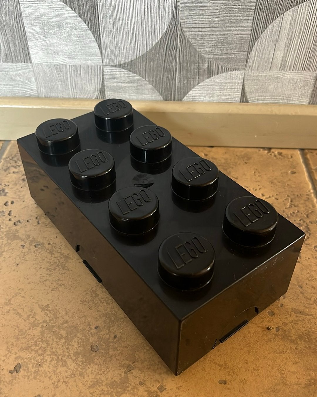 Lunchbox broodtrommel  20x10x8 cm lego blokje, Ophalen of Verzenden, Zo goed als nieuw
