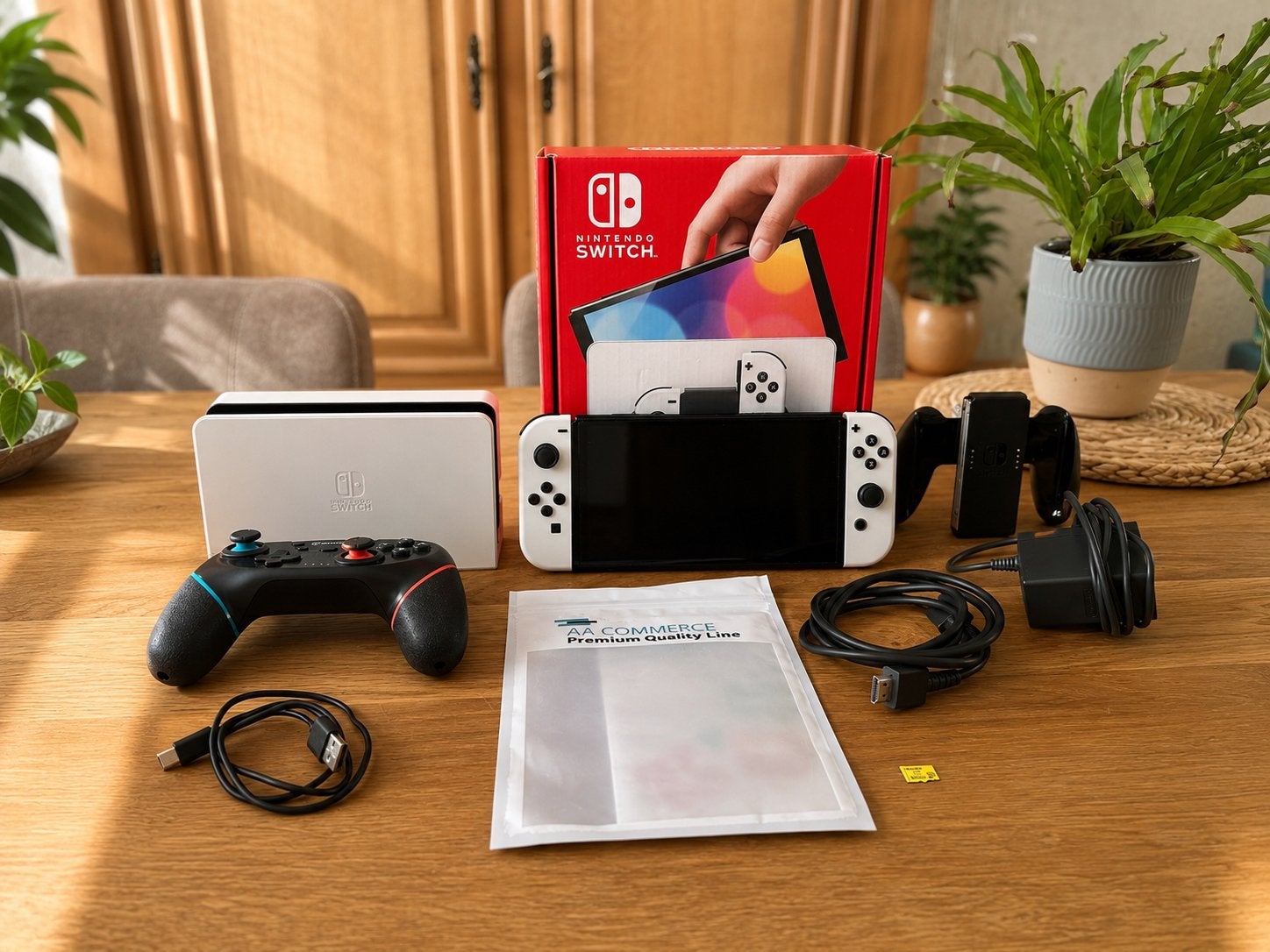 Nintendo Switch OLED Wit – Compleet met doos en MicroSD, Spelcomputers en Games, Spelcomputers | Nintendo Switch, Ophalen, Zo goed als nieuw