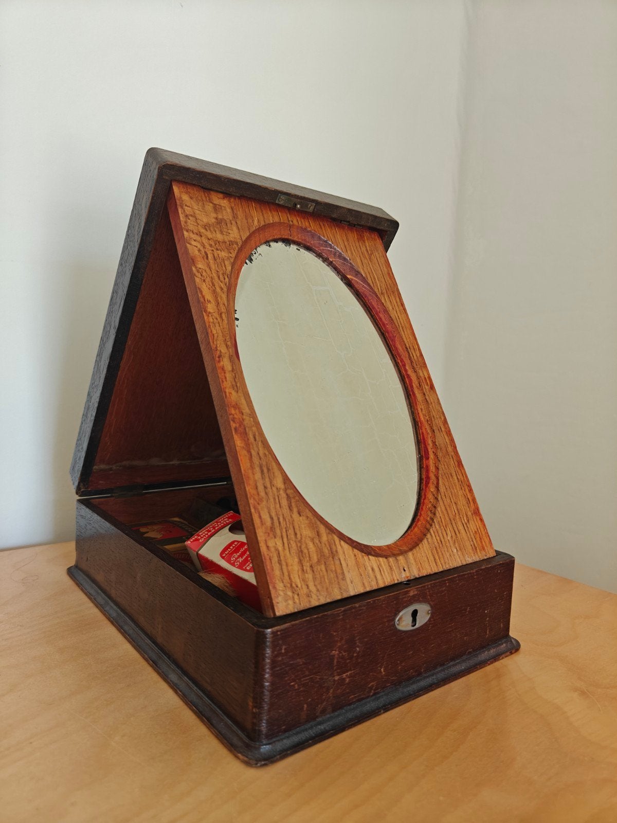 Uitgebreide antieke scheerset, Antiek en Kunst, Ophalen of Verzenden
