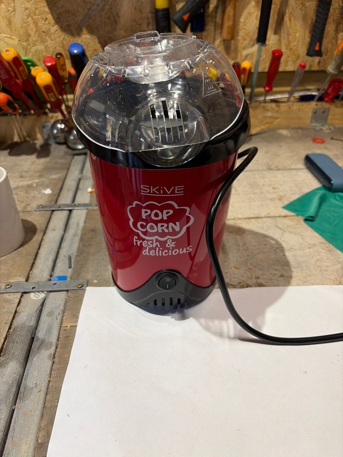 Skive Popcornmachine - Vers en Heerlijk Popcorn in Minuten, Witgoed en Apparatuur, Verzenden, Zo goed als nieuw