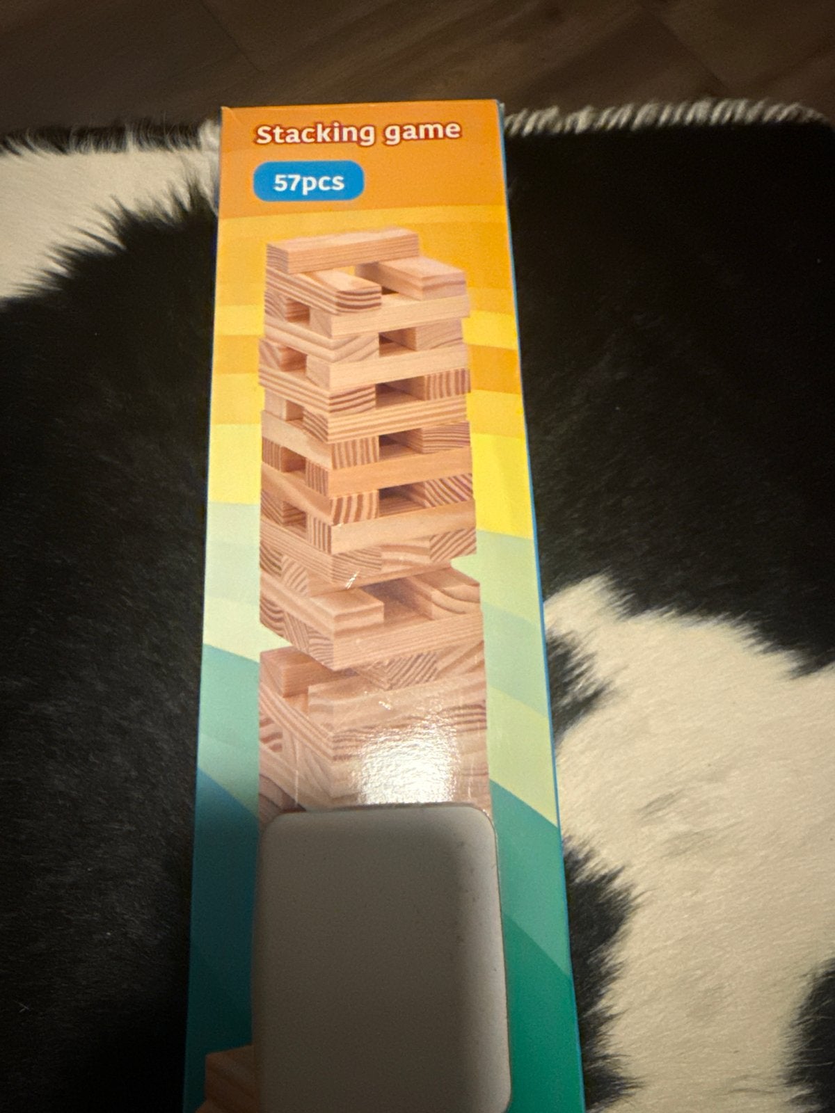 Stapelspel 57 stuks - Houten blokken torenspel, Ophalen of Verzenden, Nieuw, Jongen of Meisje