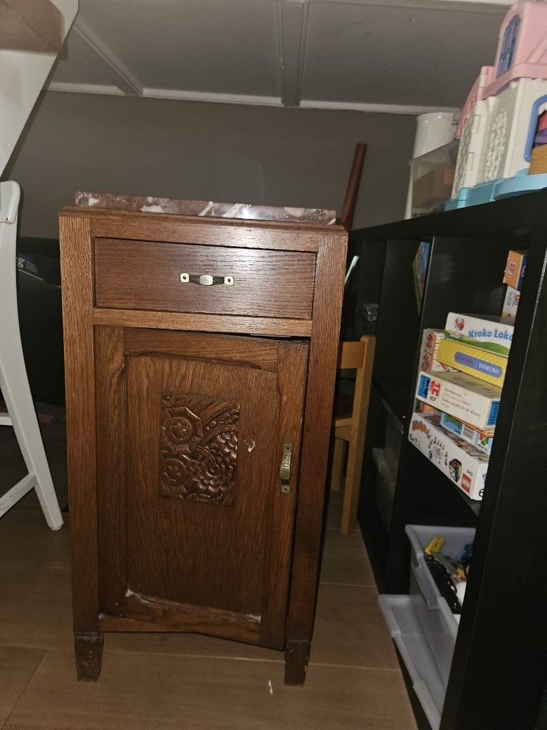 Vintage Nachtkastje, Antiek en Kunst, Ophalen