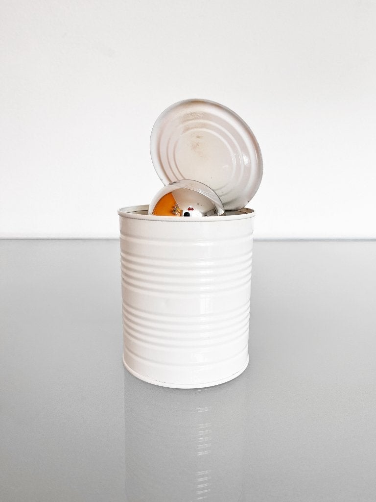 Vintage Vrieland Tin Can tafellamp, Ophalen of Verzenden, Vintage