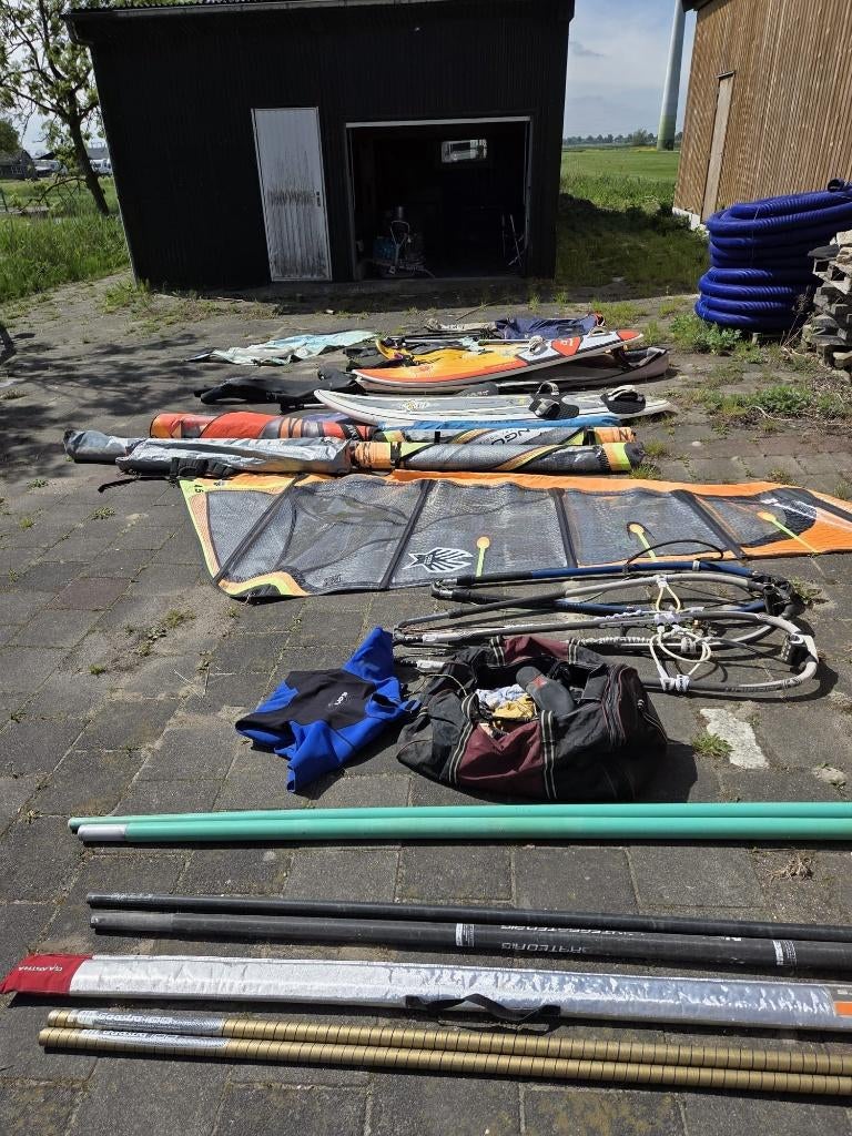 Windsurf spullen complete sets, Watersport en Boten, Windsurfen, Ophalen, Gebruikt, Met draagtas, Minder dan 250 cm