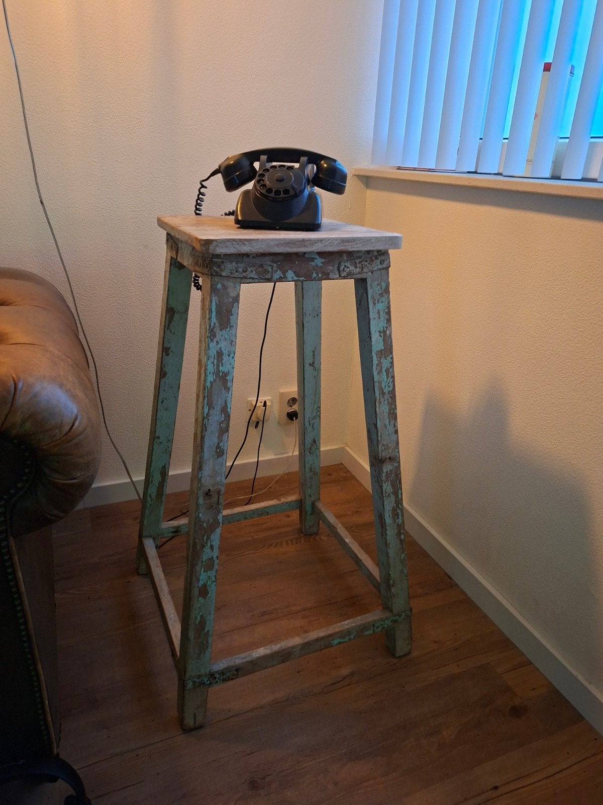 Bijzettafel, plantentafel, zuil, Ophalen, Minder dan 55 cm, Industrieel, brocant, 60 cm of meer