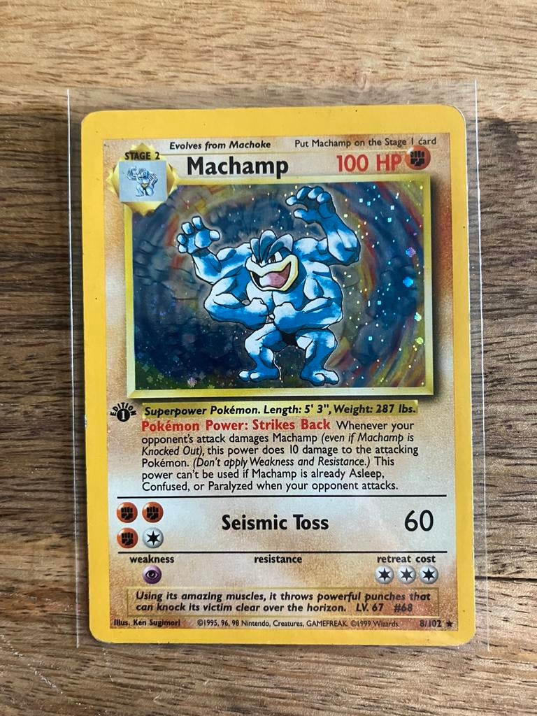 Pokemon Base Set - Machamp (HOLO), Verzenden, Gebruikt