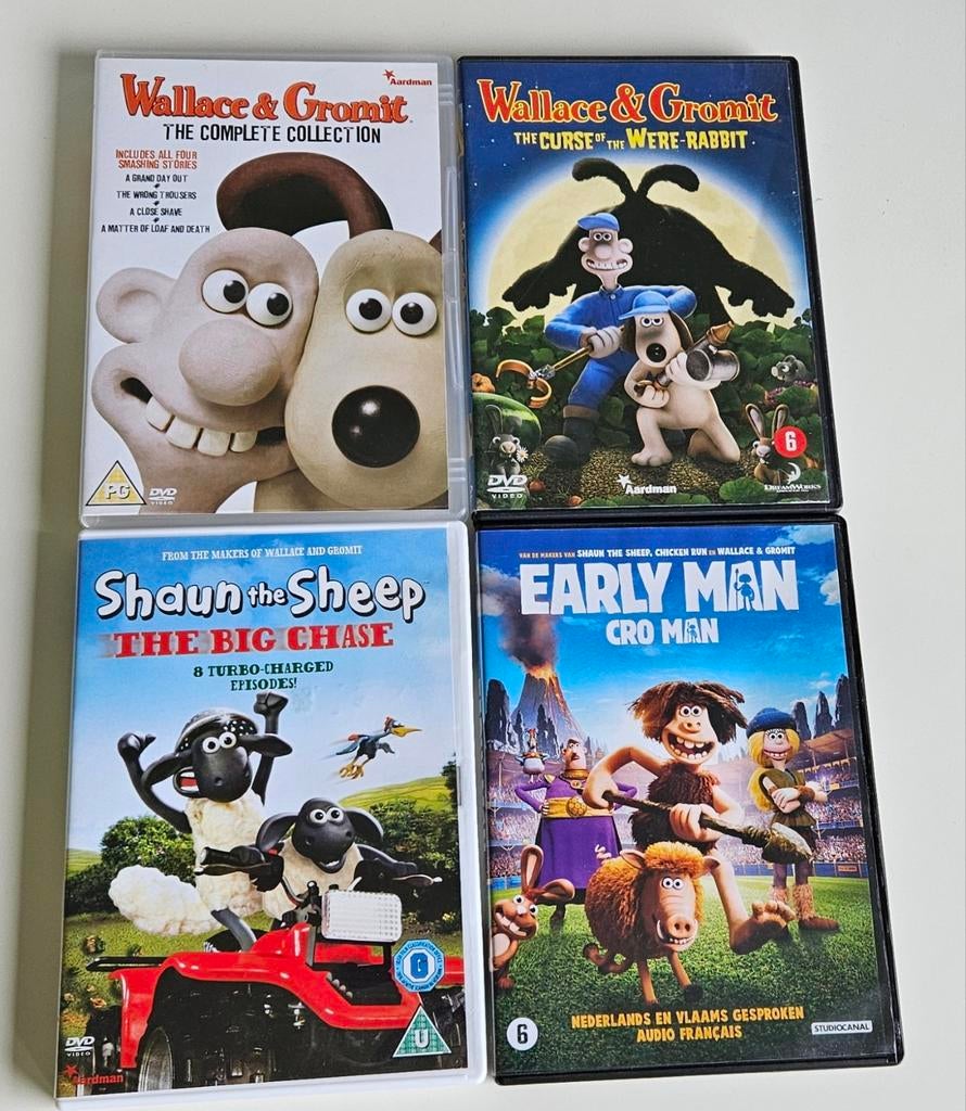 Wallace & Gromit, Shaun the Sheep en Early Man, NNO, Cd's en Dvd's, Europees, Alle leeftijden, Ophalen of Verzenden, Zo goed als nieuw