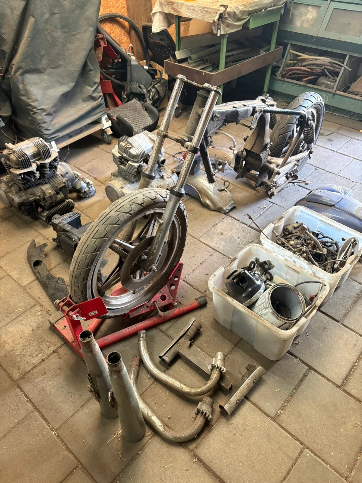 Honda CB250 T in onderdelen + extra CB400 N Blok, Motoren, Ophalen, Gebruikt