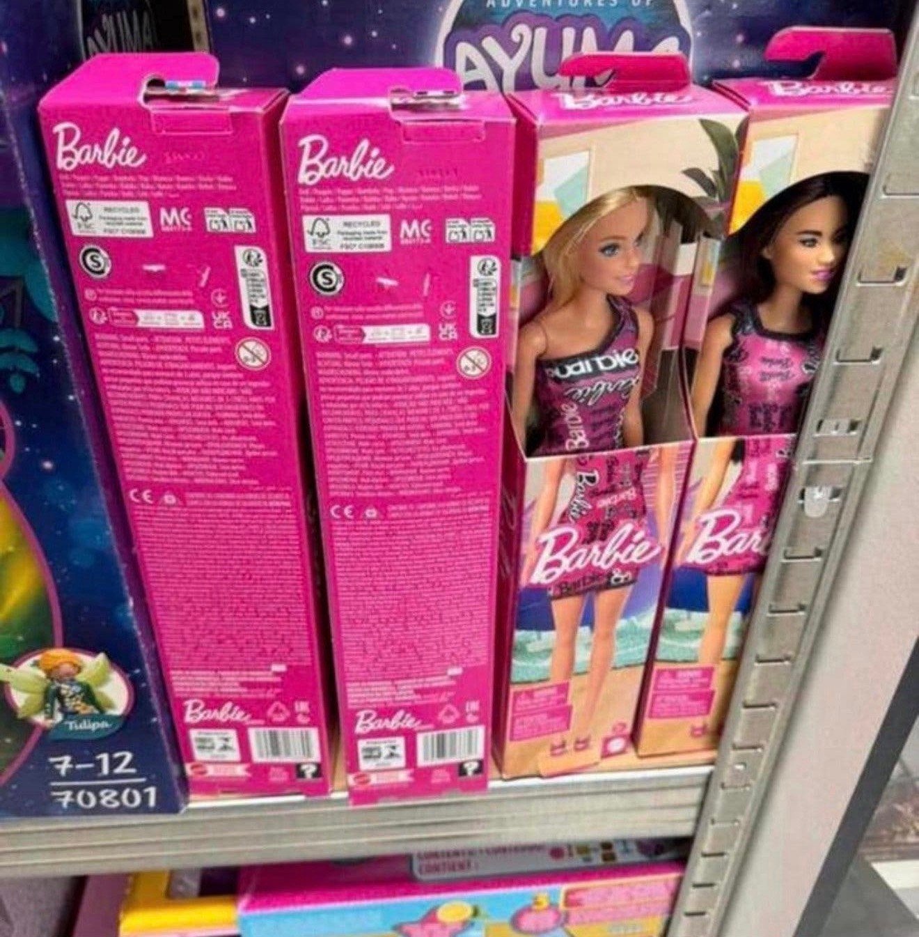 Mattel Barbie Modepop met blond of bruin haar pop - NIEUW, Barbie, P, P, P