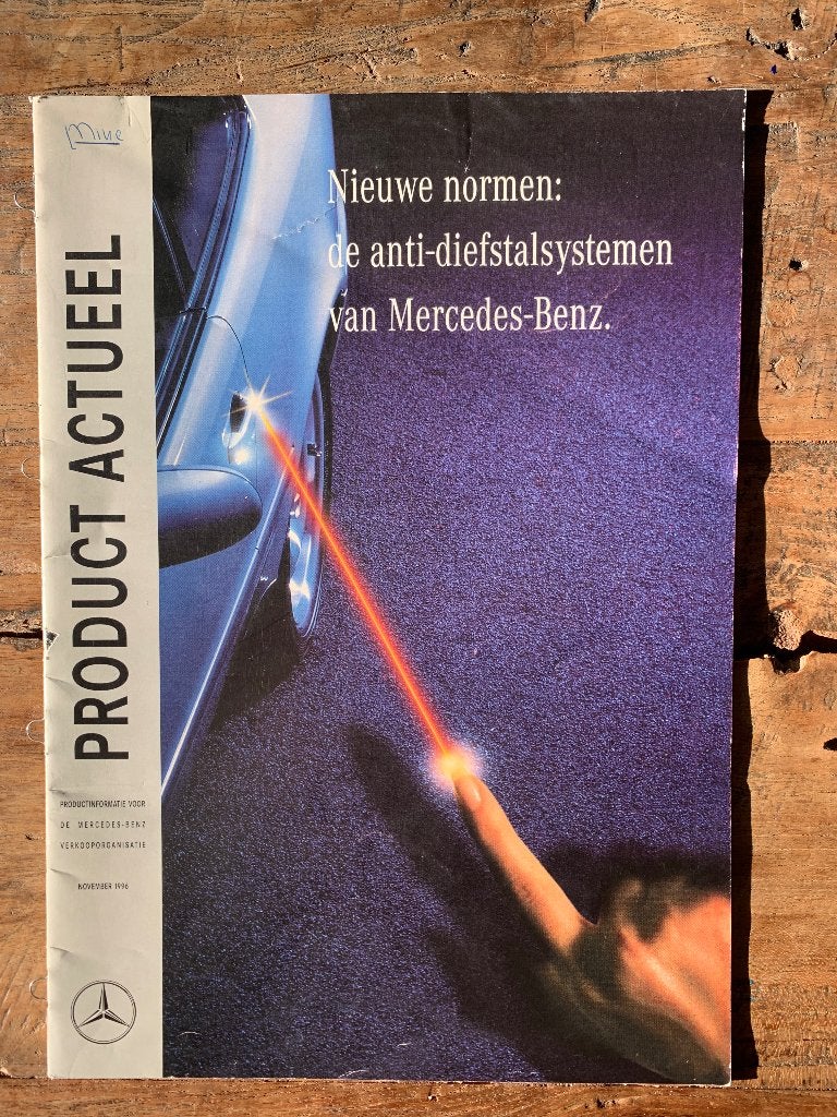 Product informatie Mercedes-Benz anti-diefstalsystemen 1996, Zo goed als nieuw, Mercedes-Benz, Mercedes, Ophalen of Verzenden