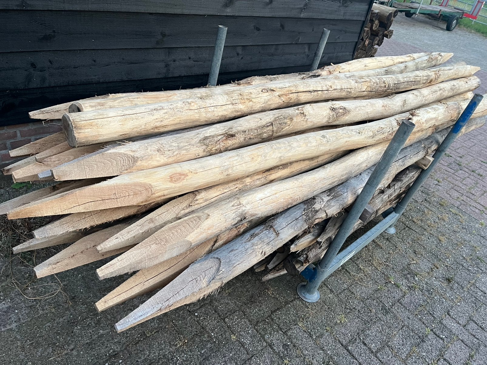 Aanbieding parij robinia palen 300/10-12 cm, Tuin en Terras, Palen, Balken en Planken, Ophalen of Verzenden, Nieuw, Palen