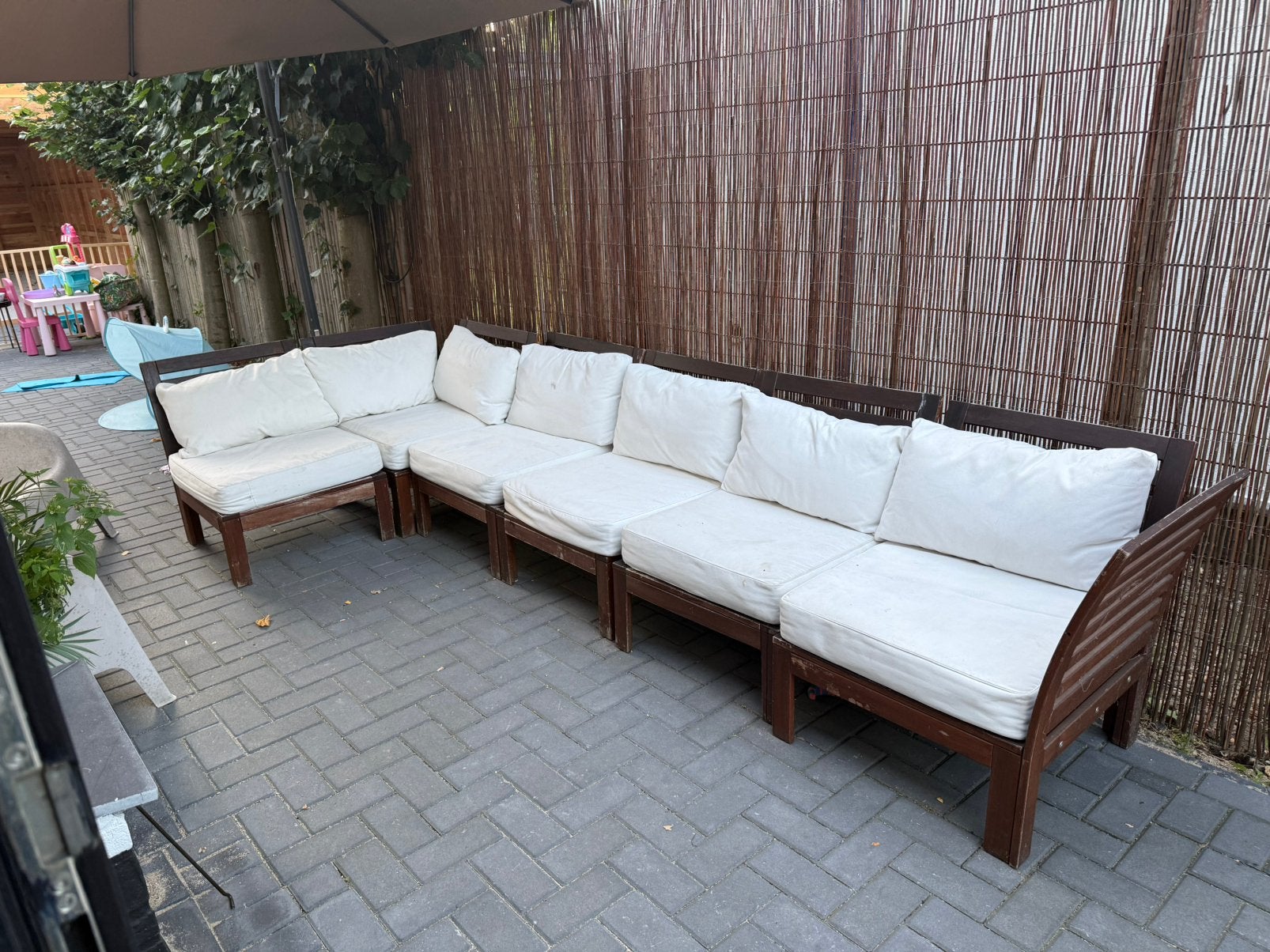IKEA loungeset ÄPPLARÖ, Tuin en Terras, Tuinsets en Loungesets, Ophalen, Gebruikt, 6 zitplaatsen, Loungeset