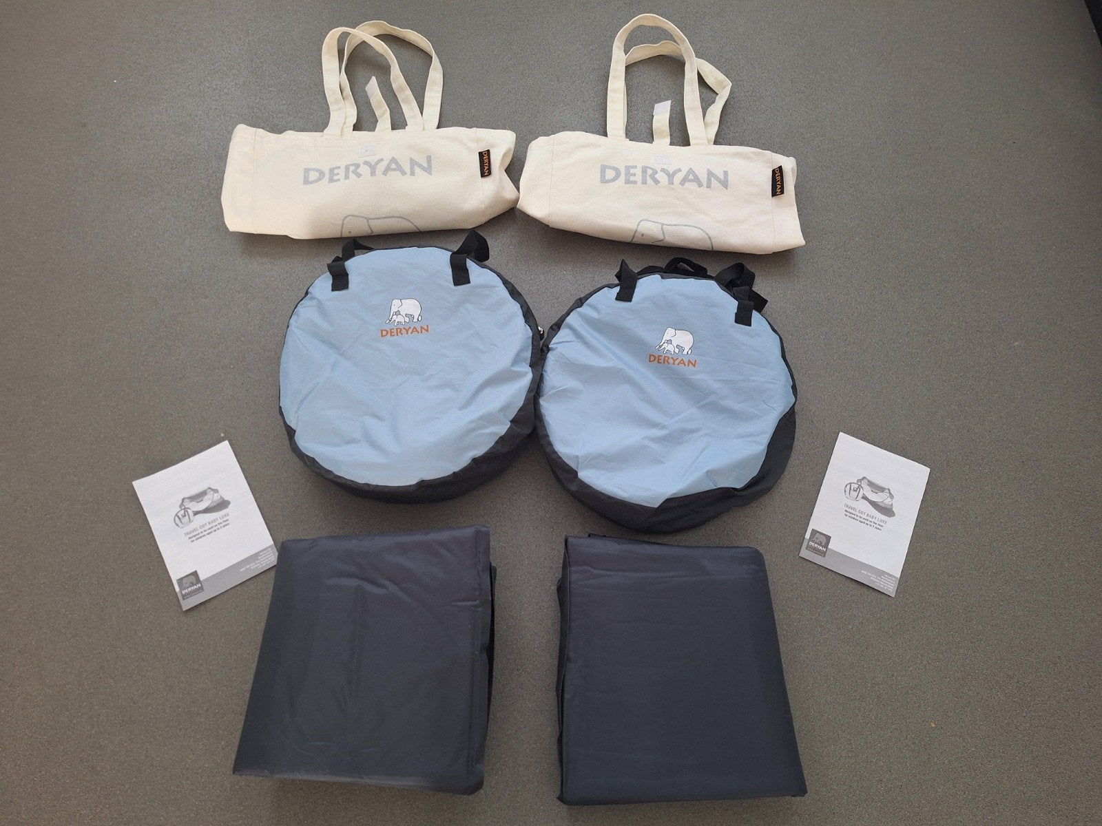 2x Deryan Baby Luxe Travelcot, Kinderen en Baby's, Ophalen of Verzenden, Zo goed als nieuw, Reisbedje