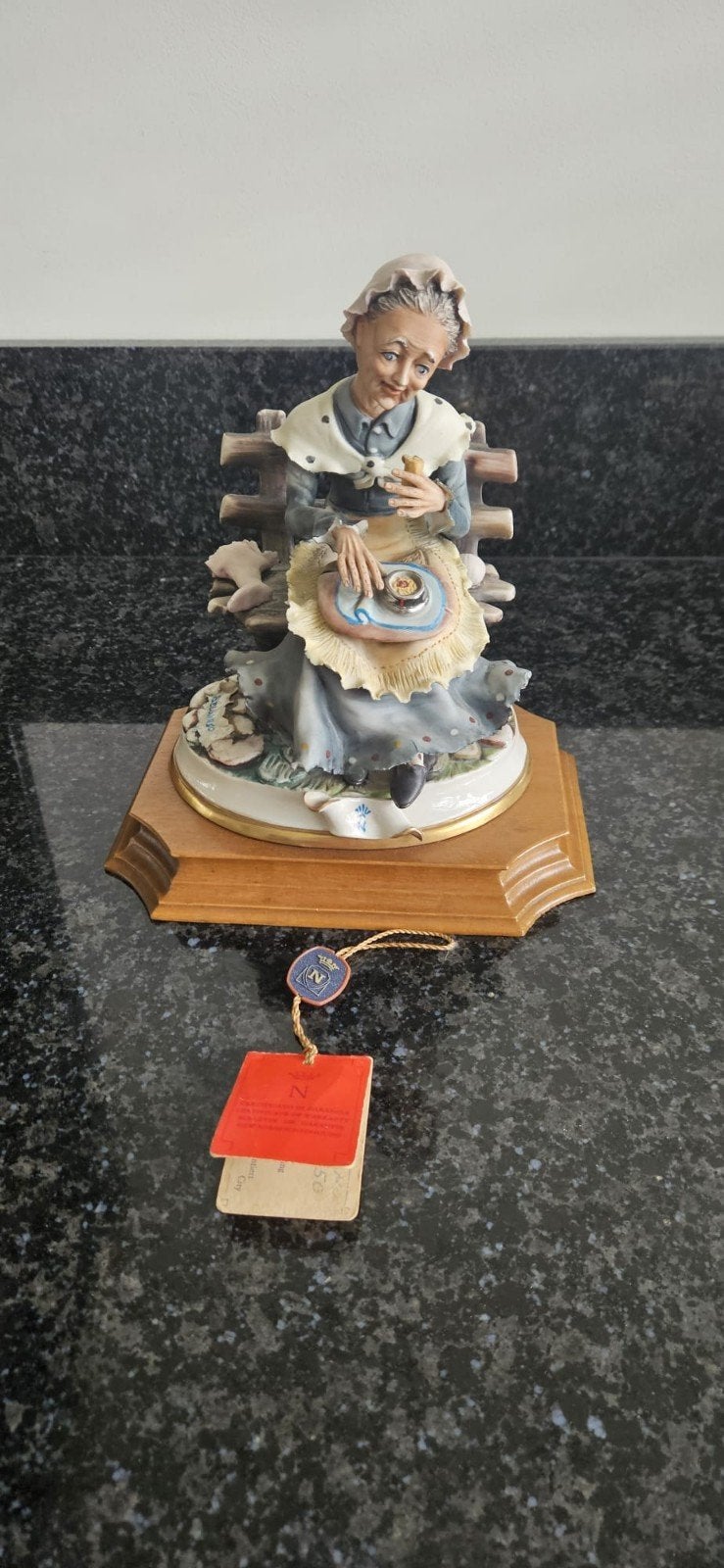 Prachtig Vintage Capodimonte Porseleinen Beeld, set, Ophalen, Zo goed als nieuw, Mens