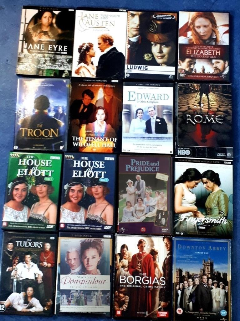20x Downton Abbey, Elliot, Victoria,Buccaneers,Pride Prejudi, Boxset, Drama, Ophalen of Verzenden, Zo goed als nieuw