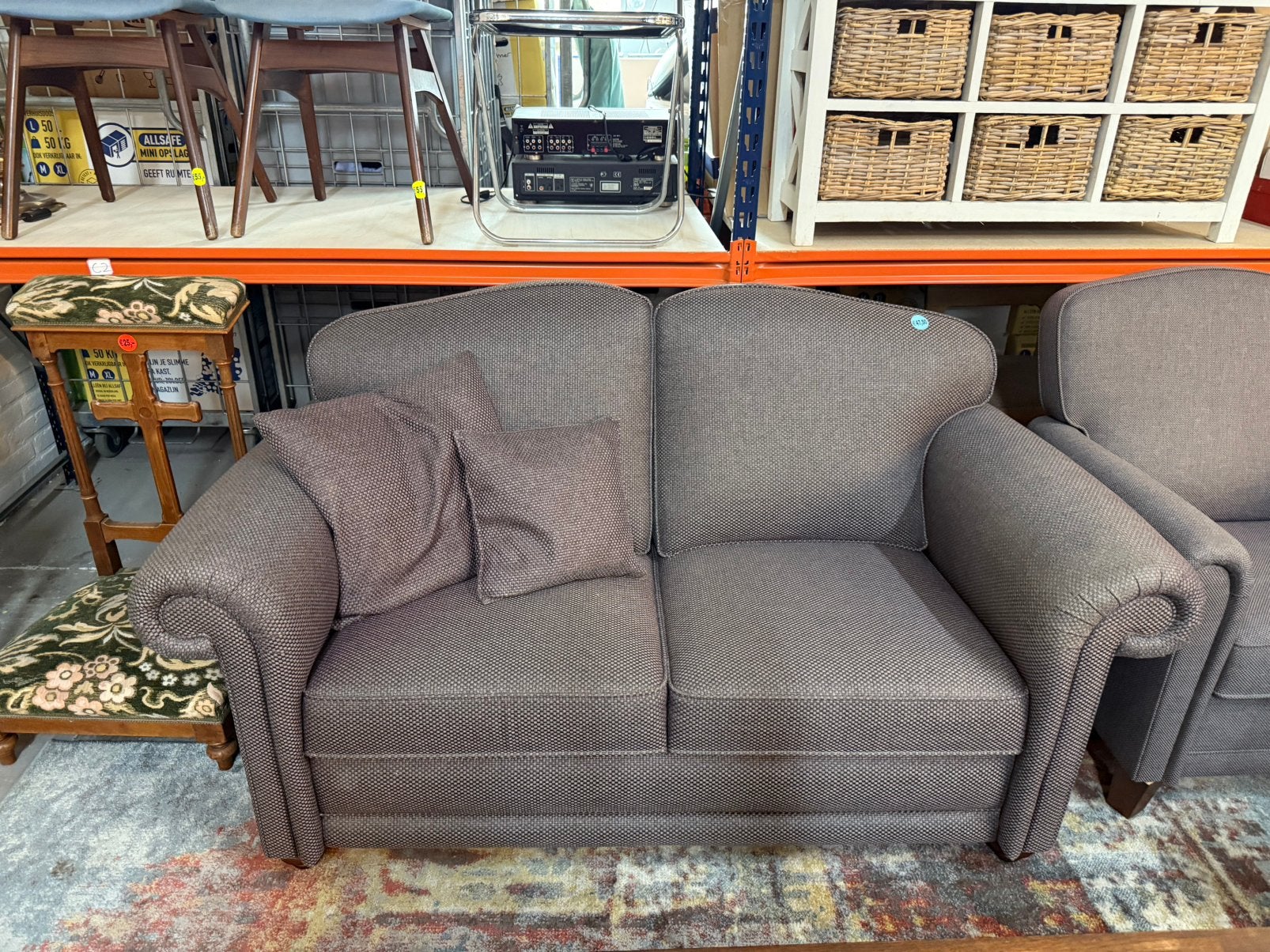 2 fauteuils + 2-zitsbank (set), Ophalen, Zo goed als nieuw, 75 tot 100 cm
