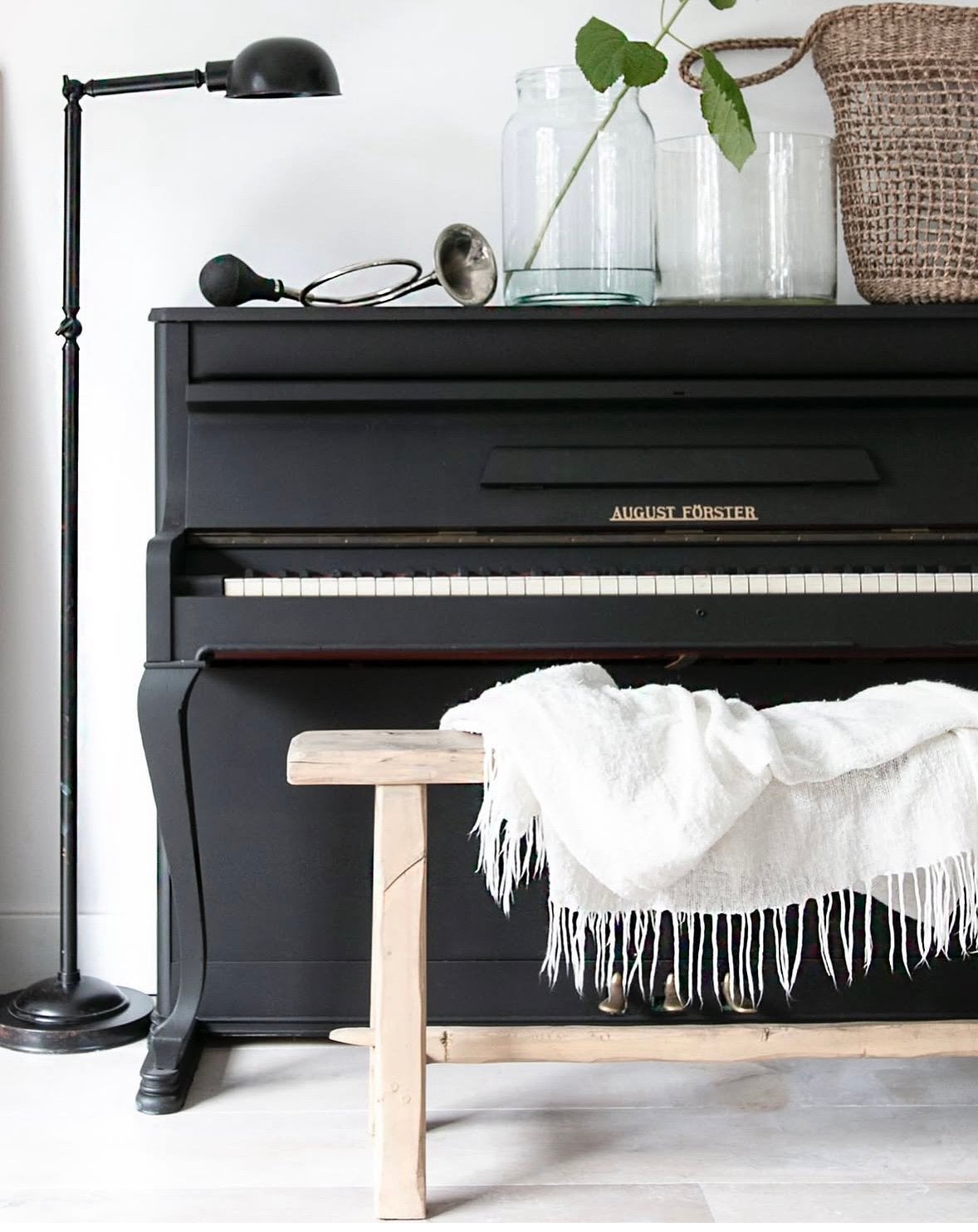 August Förster piano, Ophalen, Gebruikt, Zwart, Piano