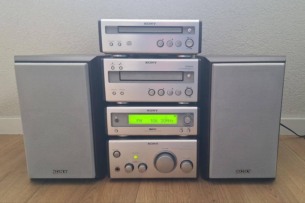 Sony ST-SP55 Compleet Audio Systeem, Audio, Tv en Foto, Stereo-sets, Ophalen, Zo goed als nieuw, Cassettedeck, Sony