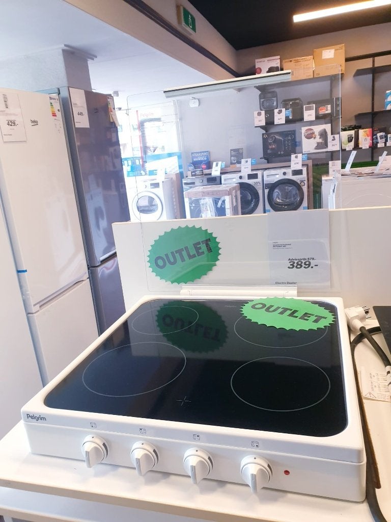 keramische kookplaat Pelgrim Nieuw Outlet, Ophalen, Keramisch, 4 kookzones, Zo goed als nieuw