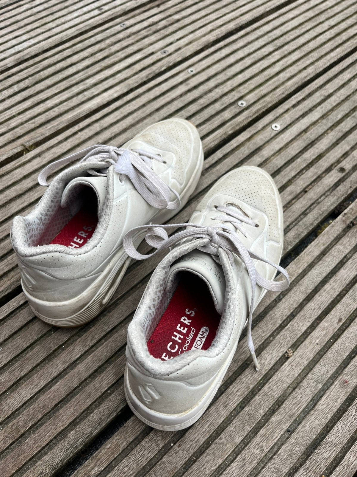 Skechers wit maat 35, Ophalen of Verzenden, Zo goed als nieuw, Schoenen