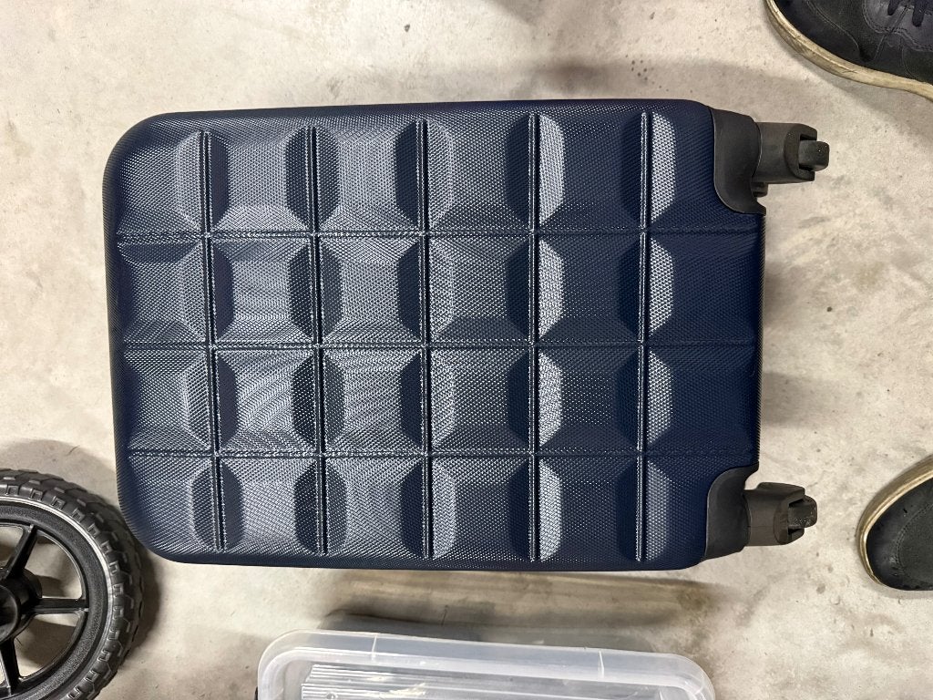 Norländer Cabin Size Squared Trolley - Navy-Blue, Sieraden, Tassen en Uiterlijk, Ophalen, Uitschuifbare handgreep, 50 tot 60 cm