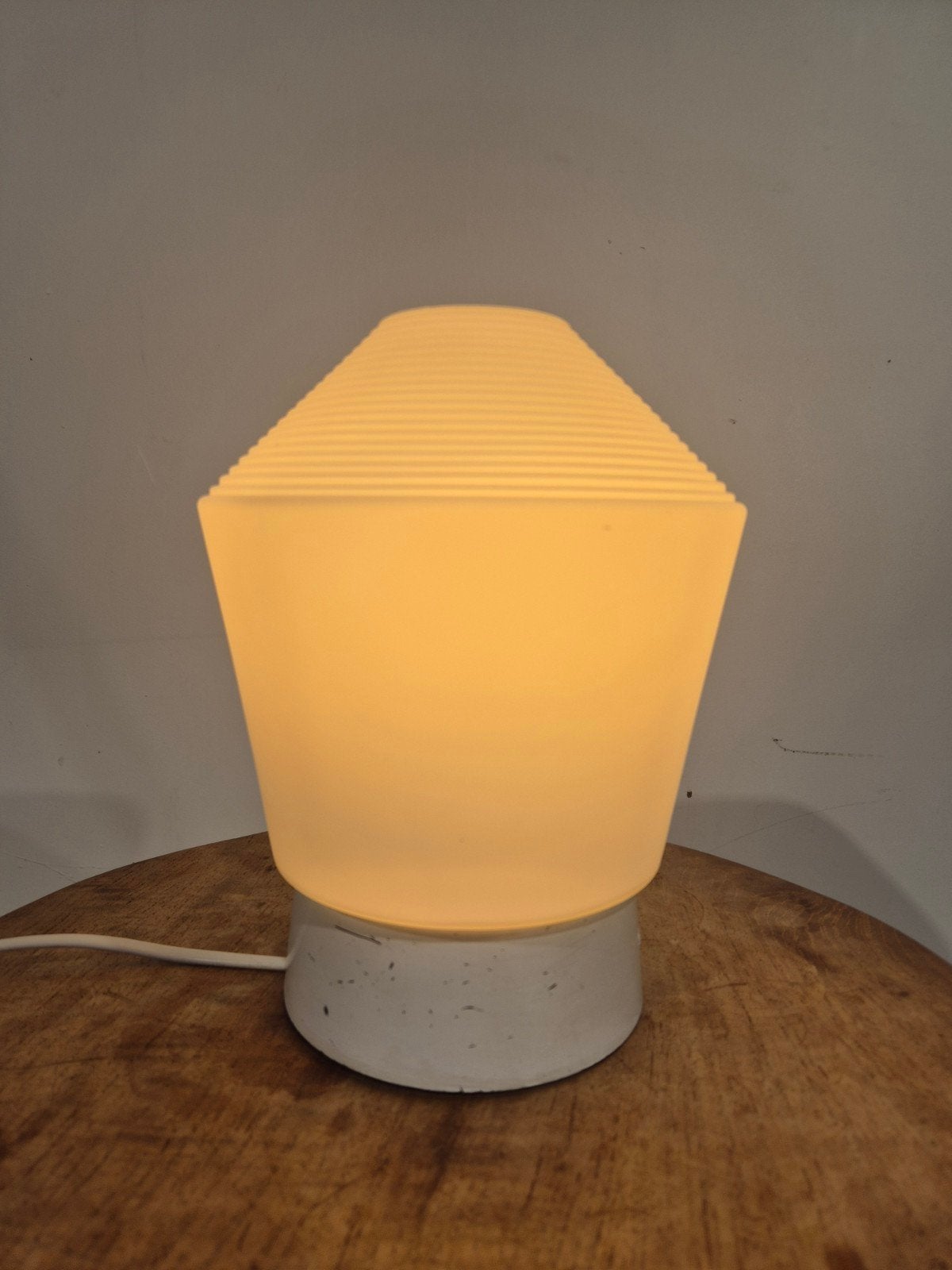Vintage philips plafondlamp jaren 70 opaline, Ophalen of Verzenden