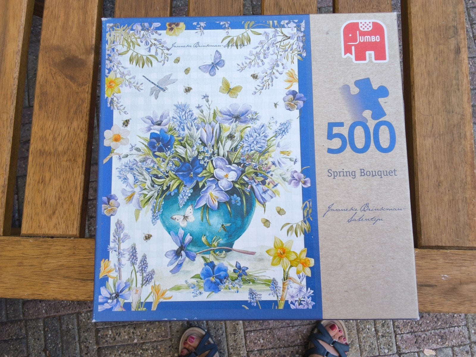Jumbo Legpuzzel 500 stukjes - Spring Bouquet, Ophalen of Verzenden, 500 t/m 1500 stukjes, Zo goed als nieuw, Legpuzzel