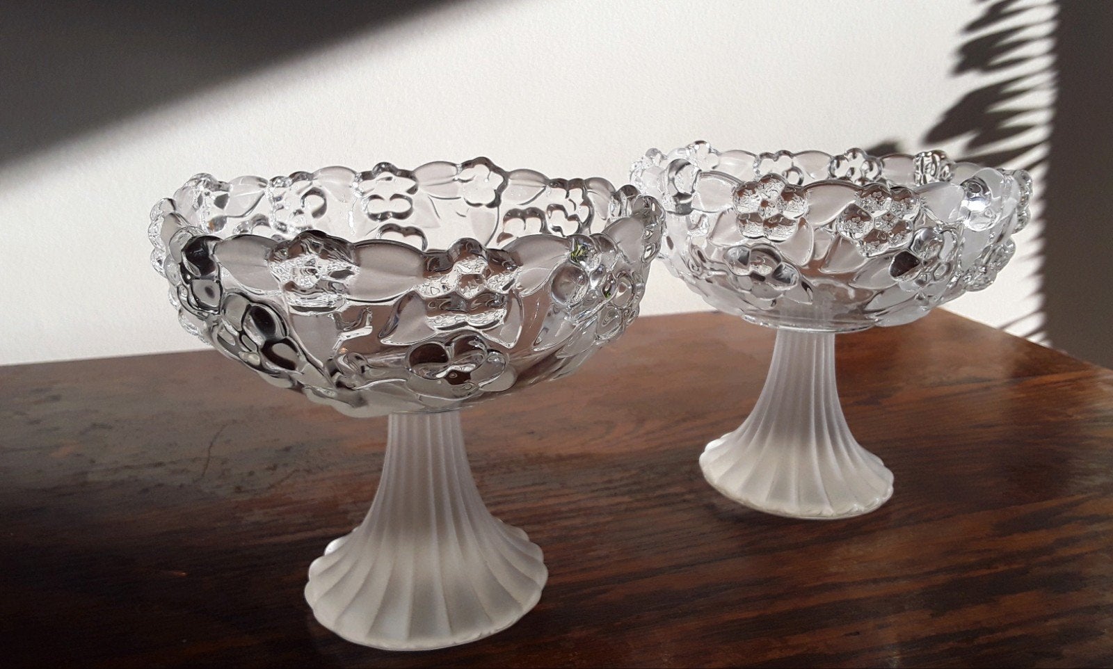 Kristallen schaal op voet, Walter Glass, Carmen Satin, Ophalen of Verzenden, Overige stijlen, Glas, Schaal of Schalen