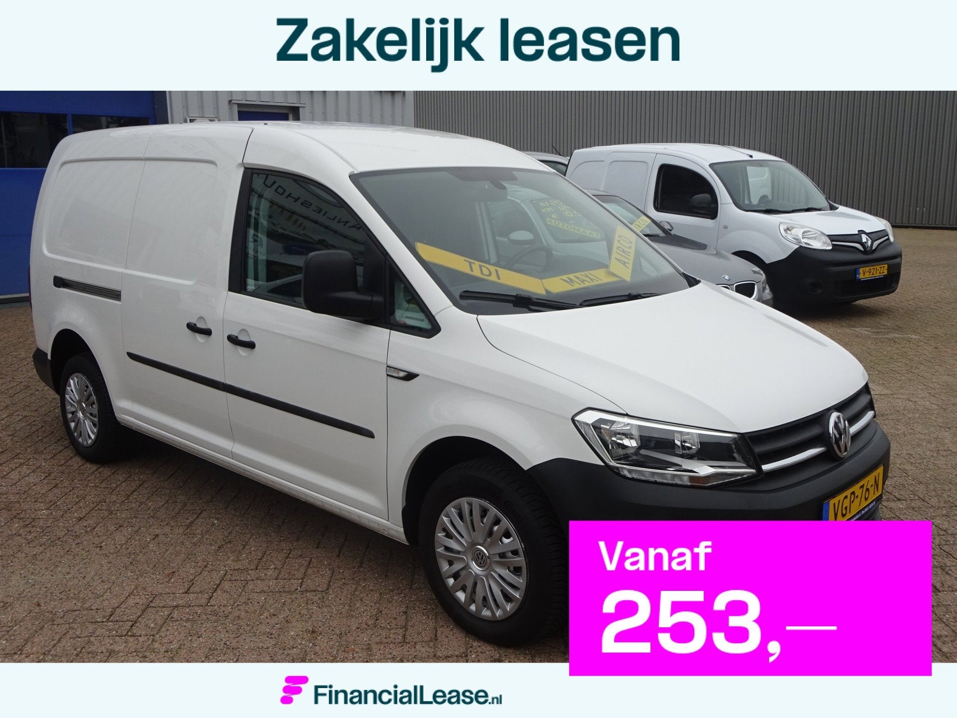 Volkswagen Caddy 2.0 TDI L2H1 VW MAXI LAADRUIMTE INRICHTING, Dealer onderhouden, Stof, Gebruikt, Euro 6