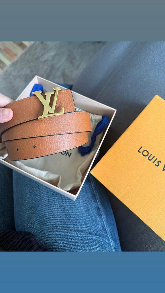 Louis Vuitton Omkeerbare Riem - Nieuwstaat met Doos & Bon, Ophalen of Verzenden, Zo goed als nieuw, Bruin