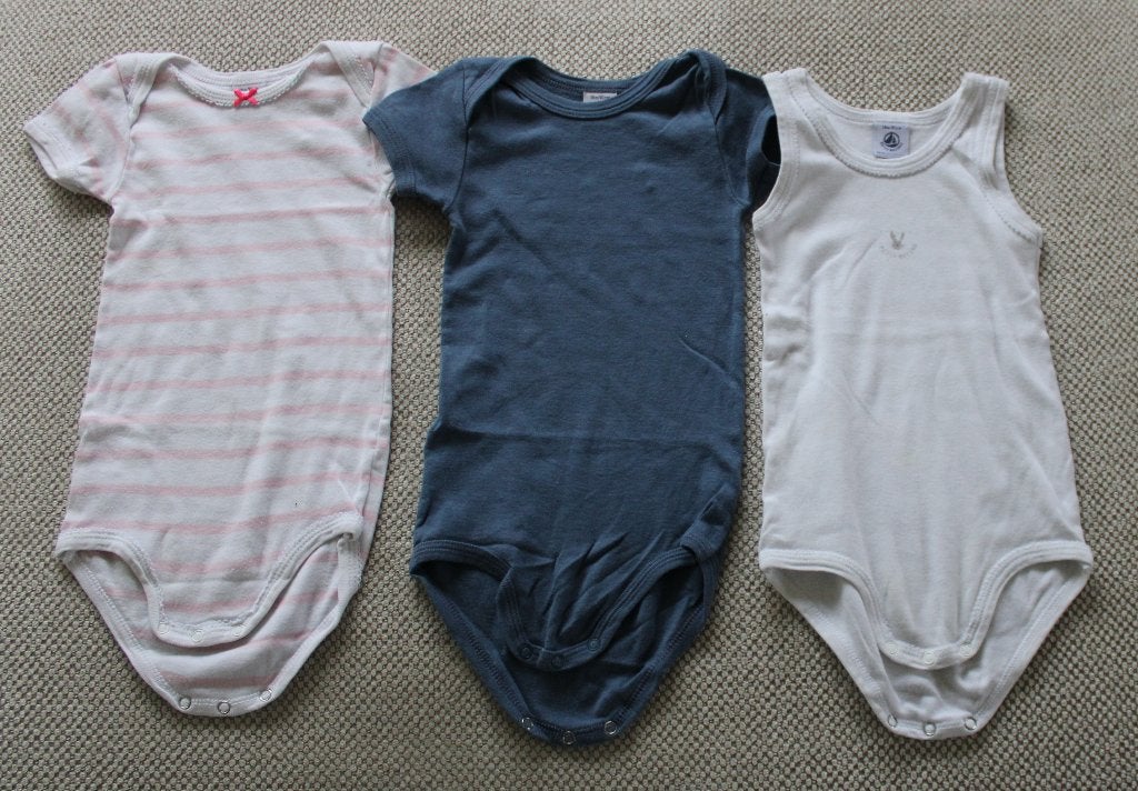 4 rompers van Petit Bateau 18m / 81 cm, Nacht- of Onderkleding, Gebruikt, Jongetje of Meisje, Ophalen of Verzenden