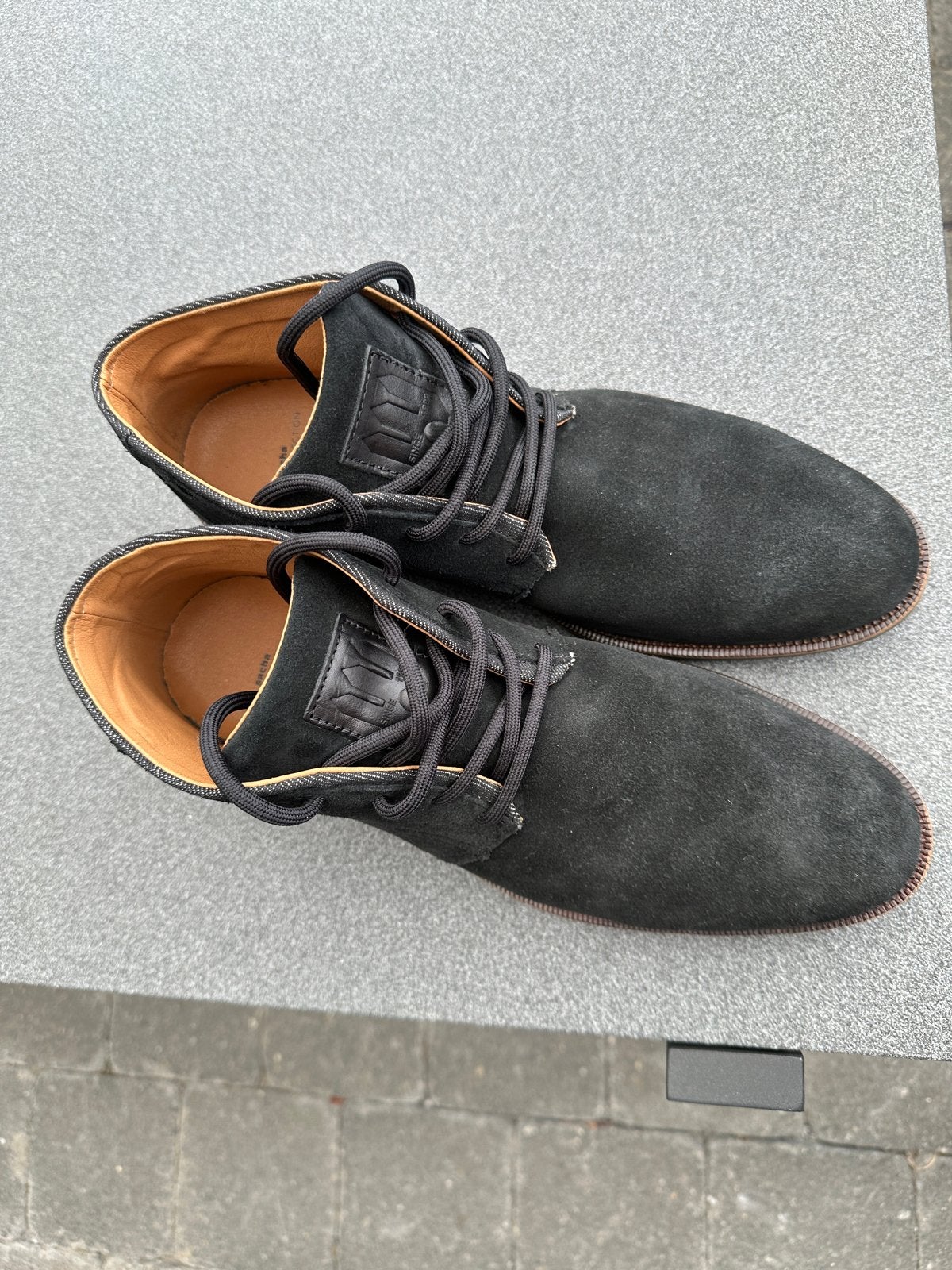 Sacha Casual Collection Zwarte/ blauwe Suède Boots Maat 42, Ophalen of Verzenden, Nieuw, Zwart, Boots